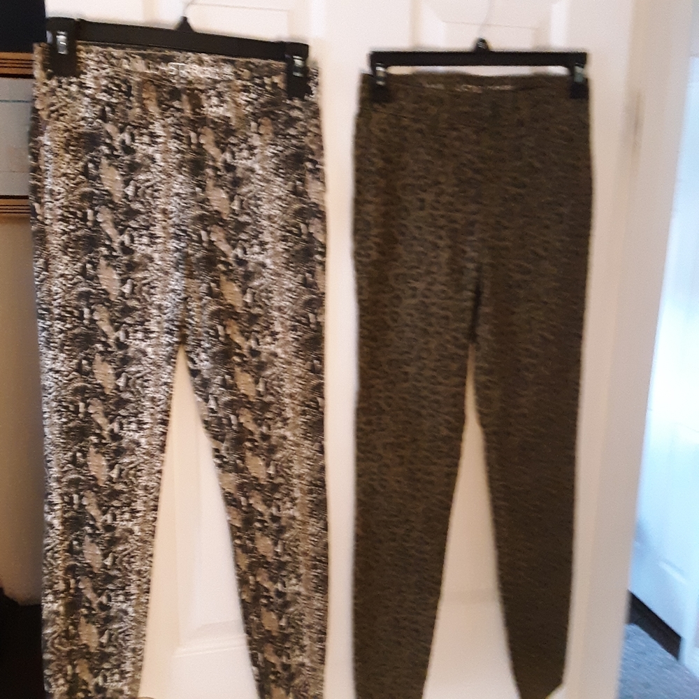 High rise pull on pants